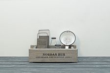 Holzkiste & Aufbewahrungsbox KALLE mit Schriftzug NORDAN HUS