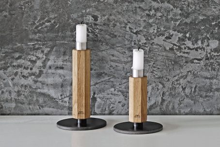 Design Kerzenständer Kerzenhalter Holz Eiche Wohnen Deko nordic