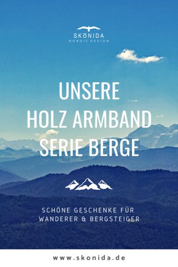 Skonida Armband BERGE Bergschmuck Holzschmuck Schmuck Armband Alpen Bergsteiger Wanderer Wandern Klettern Gravur