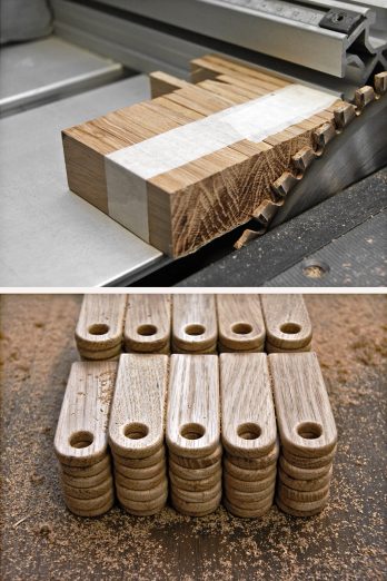 SKONIDA nordic design Herstellung Bearbeitung Fertigung Schlüsselanhänger Holz handgemacht handmade in germany